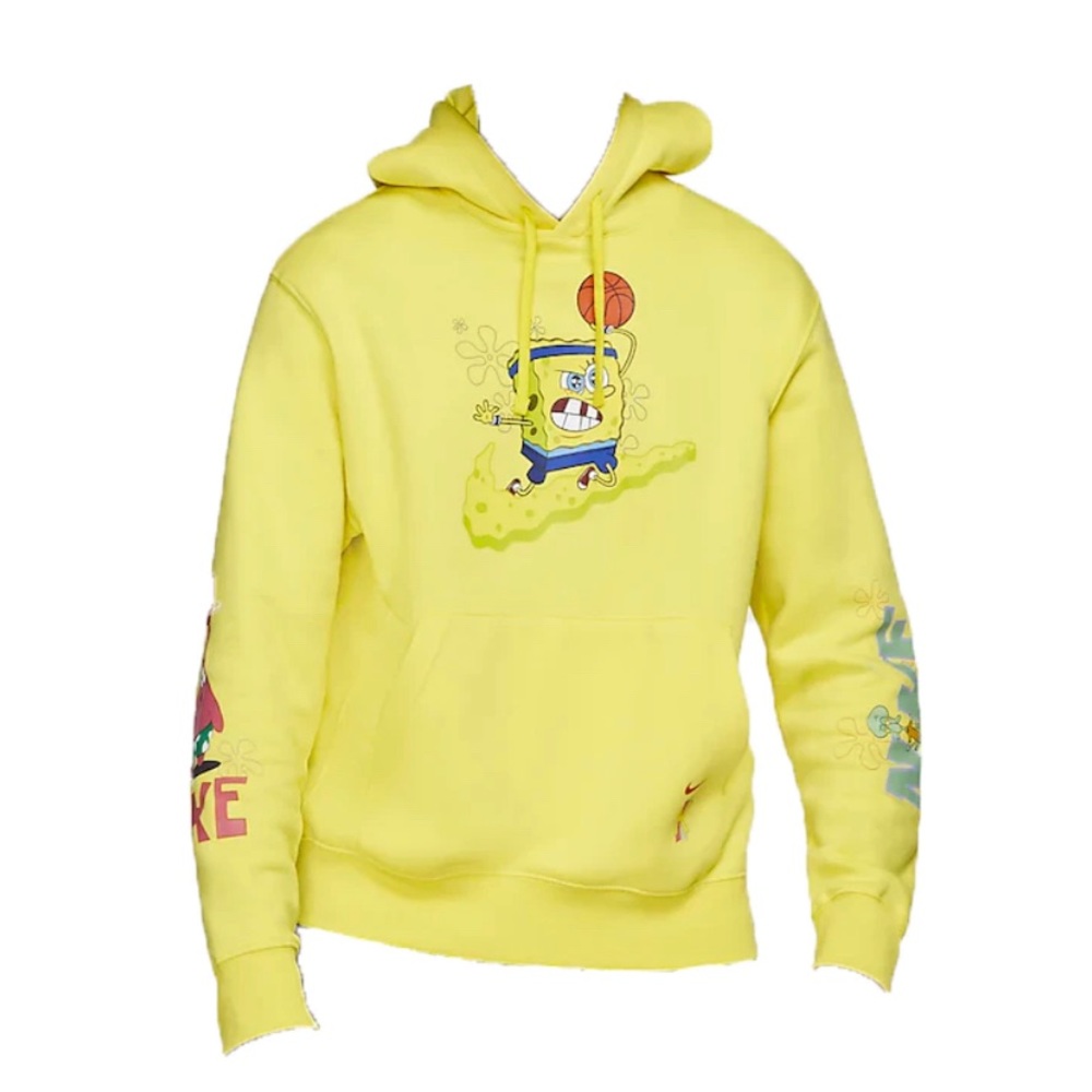 Nike Kyrie x Spongebob Dri-Fit Hoodie Dynamic Yellow Youth Large